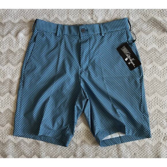 Walter Hagen Micro Menswear Blue P11 Regular Fit Golf Shorts, Waist 32, NWT! - Picture 4 of 11